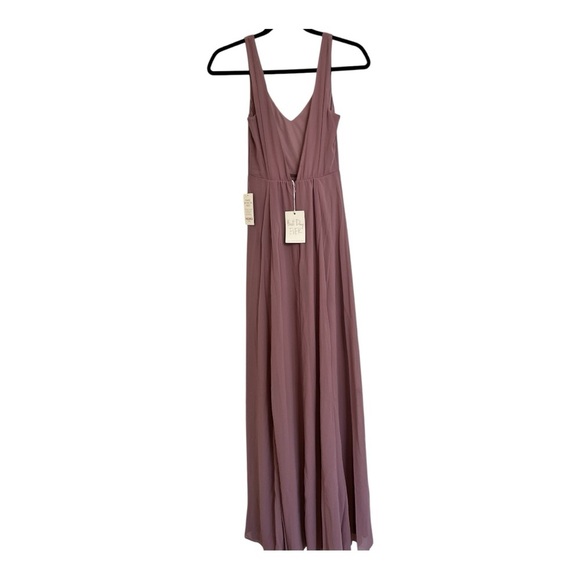 NWT-Show me your mumu Jenn maxi dress antique rose chiffon XXS - Picture 4 of 8
